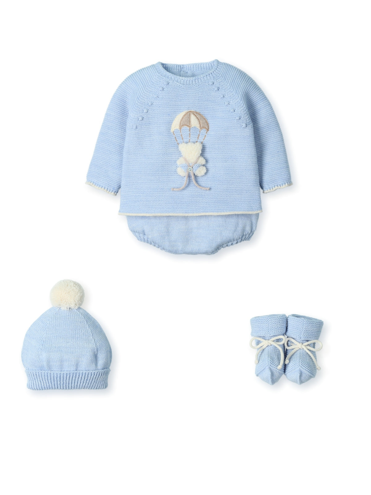 Conjunto 4P Corto culotte punto Bear In A Parachute