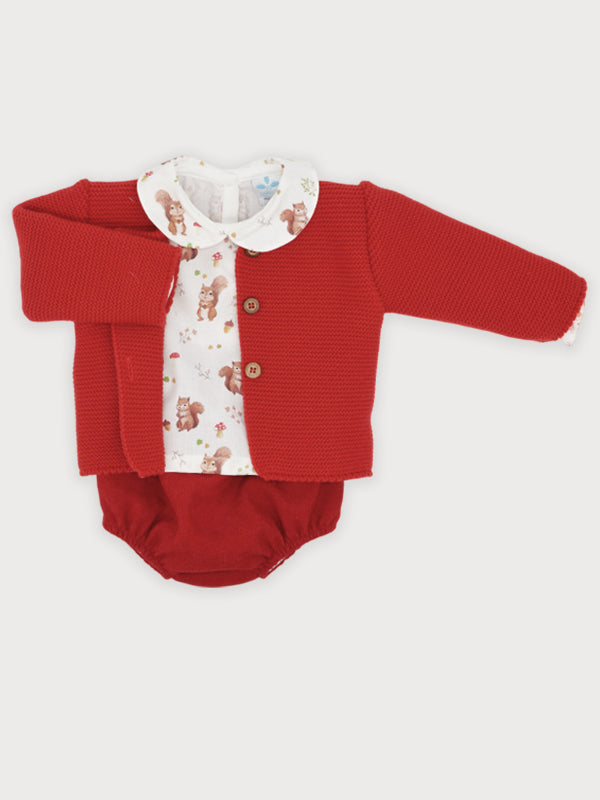 Conjunto Pololo Ardilla 3 Piezas