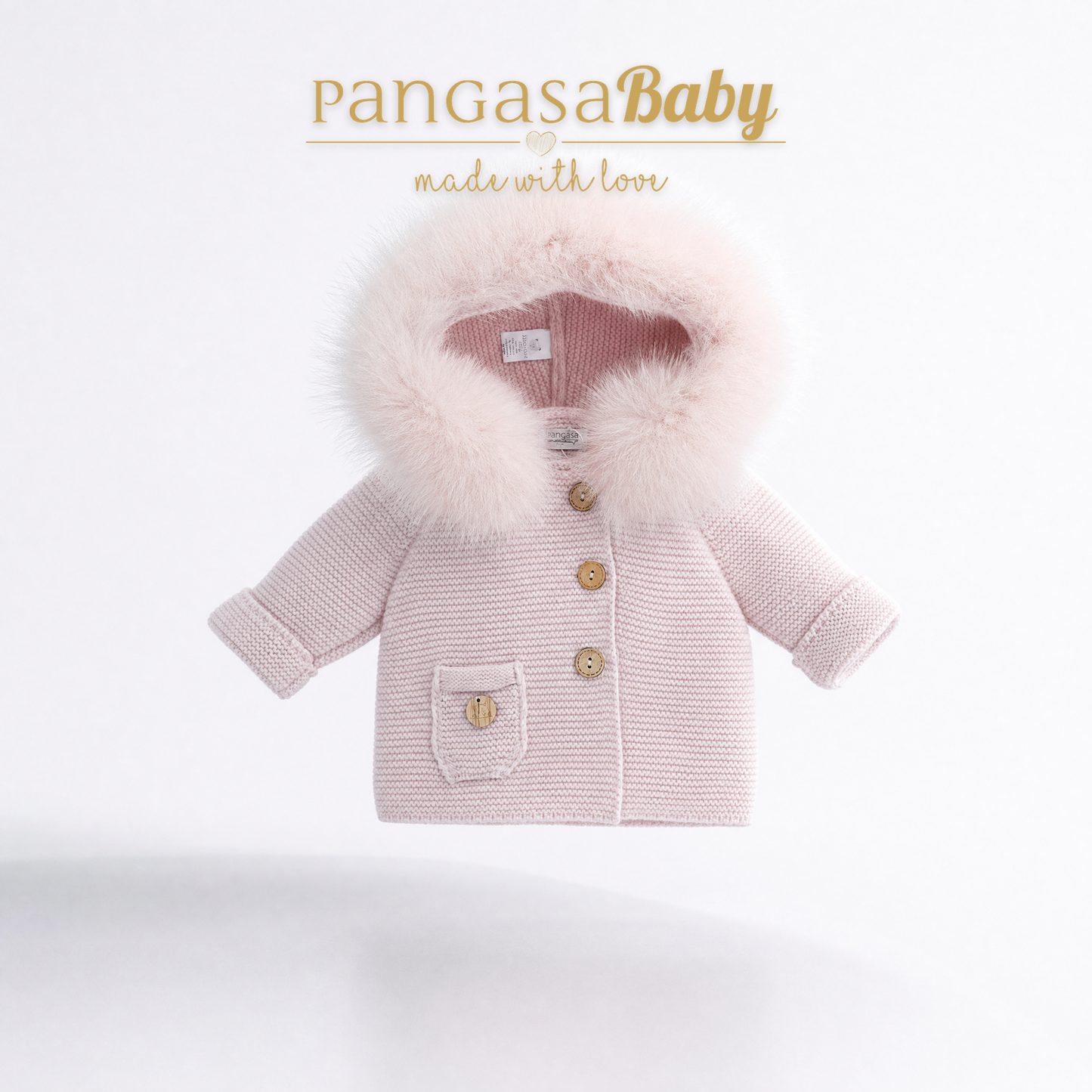 Trenka Luxury Rosa Empolvado Pelo Al Tono | Pangasa Baby | Sonajero Kids