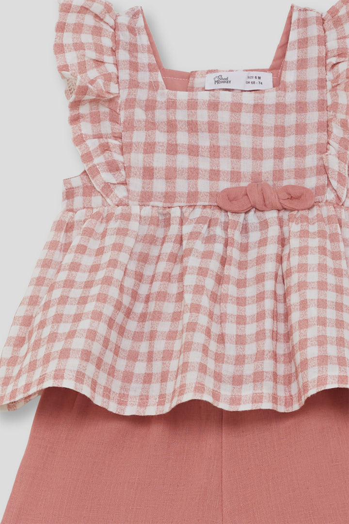 Conjunto Short Vichy Maquillaje