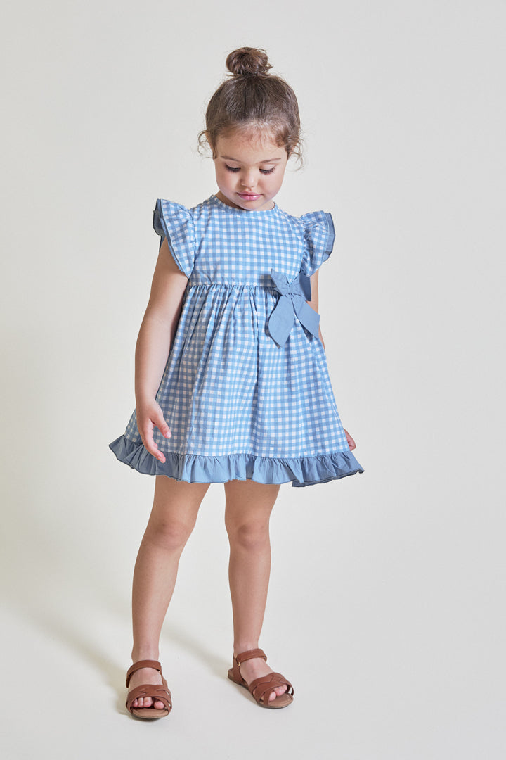 Conjunto Niño Vichy Azul Nude