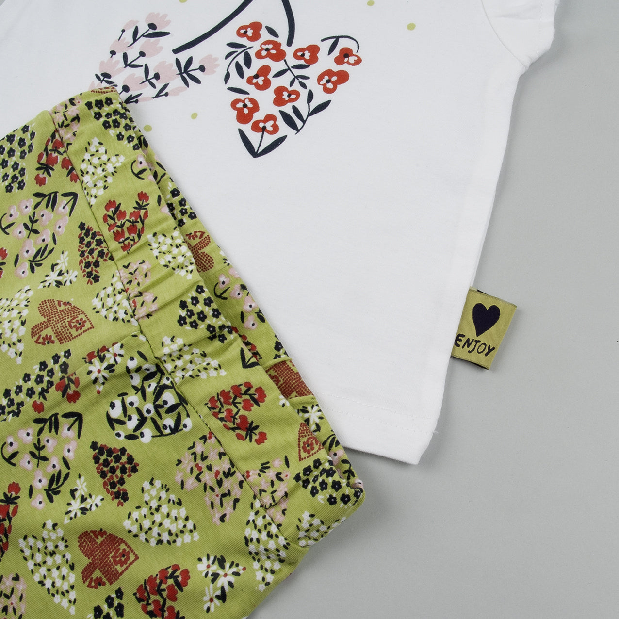 Leggings Corazones Florales