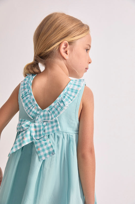 Vestido Vichy Turquesa