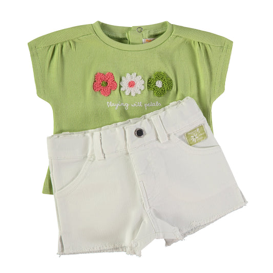 Conjunto Whit Petals