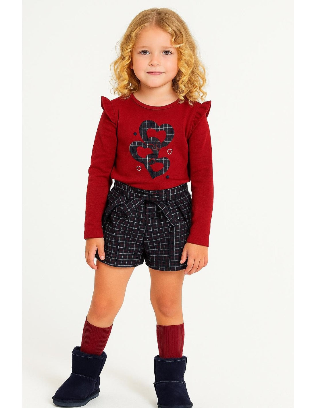 Conjunto Short Mis Corazones