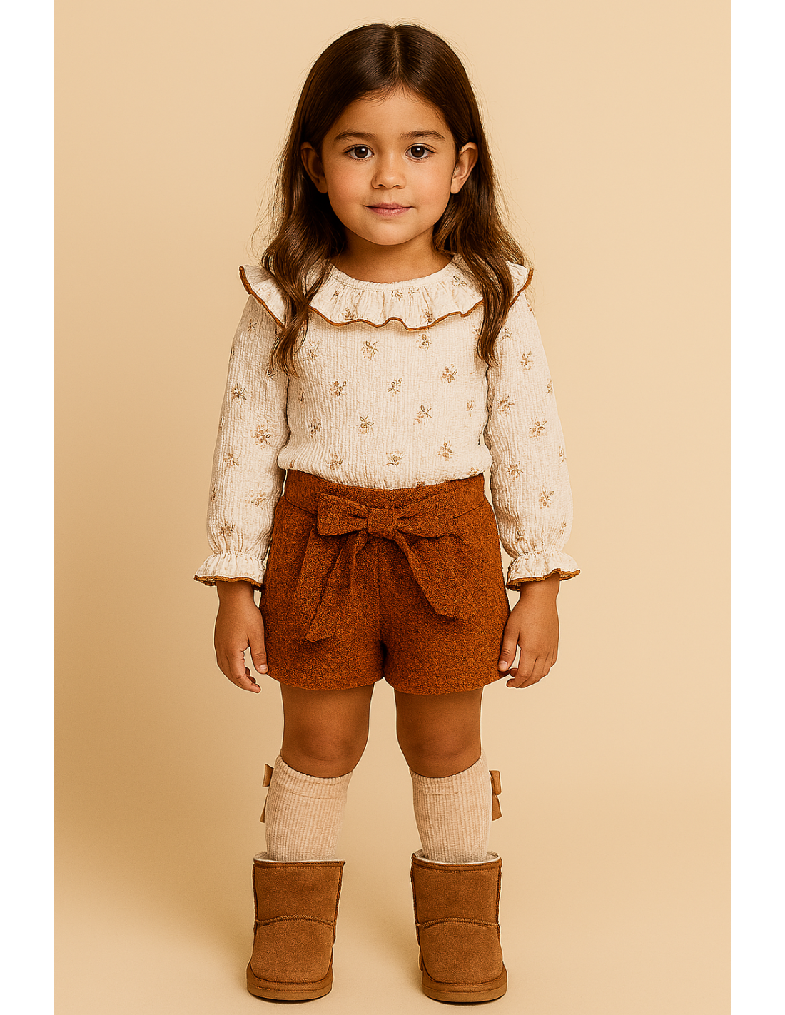 Conjunto Short Bambula Flores