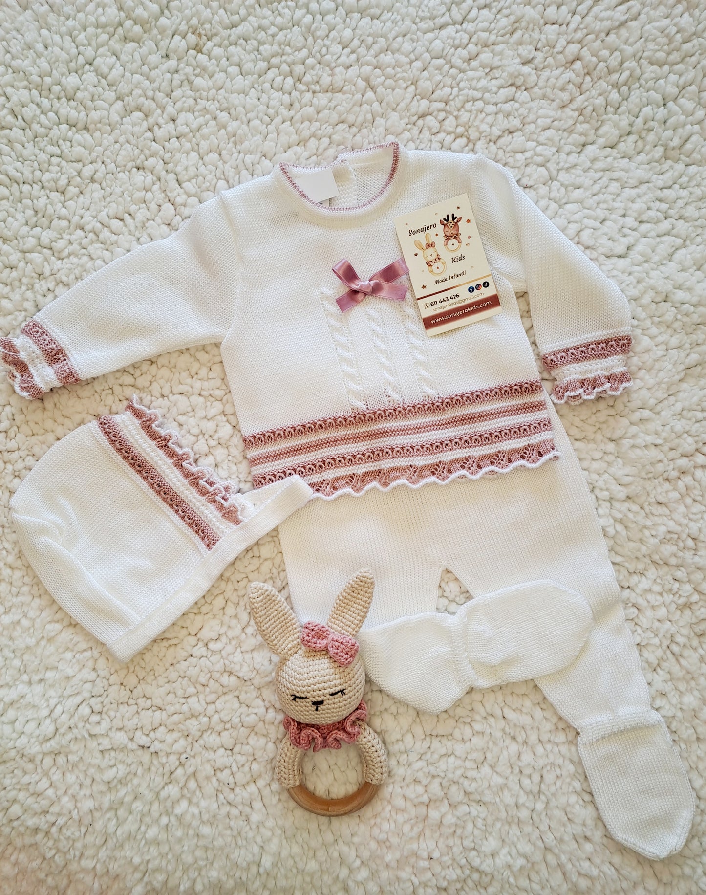 Conjunto Bicolor Hilo 2613 Blanco Maquillaje