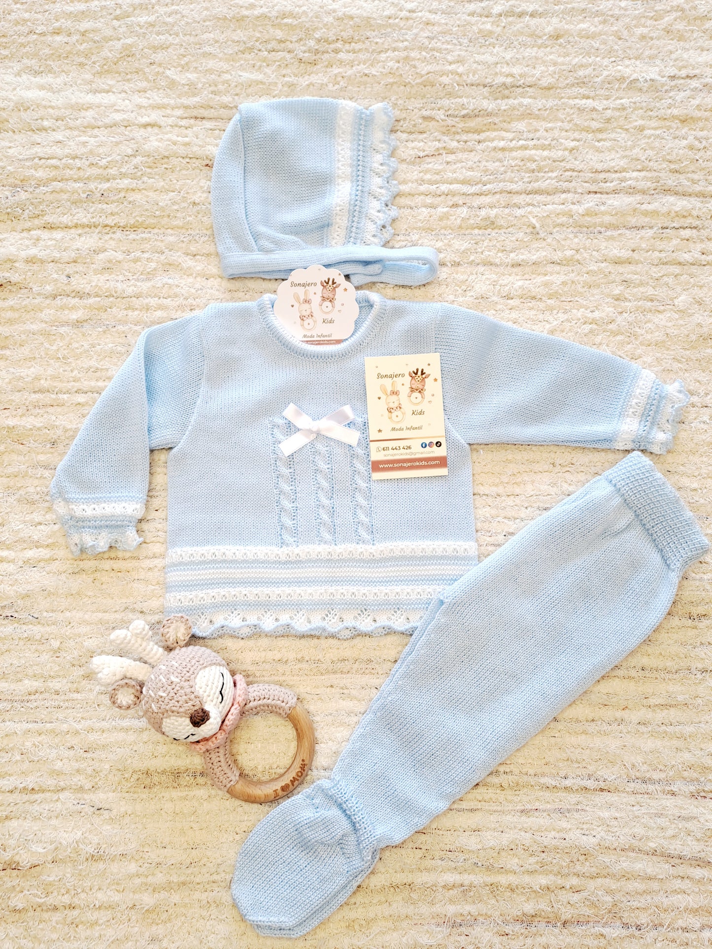 Conjunto Bicolor 2613 Celeste