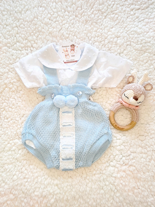 Hilo Camisa Plumeti Celeste