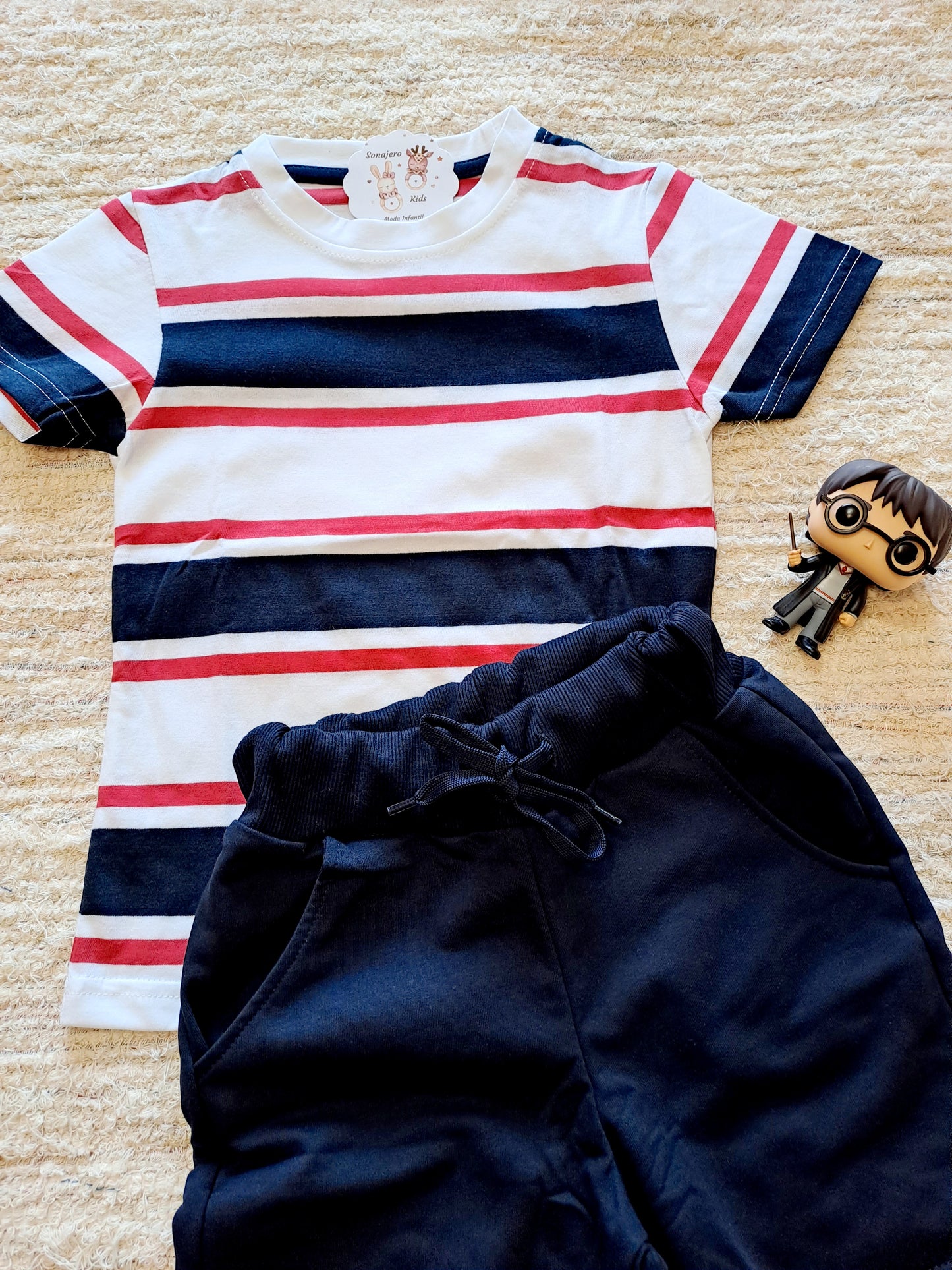 Conjunto Pantalón Rayas Niño