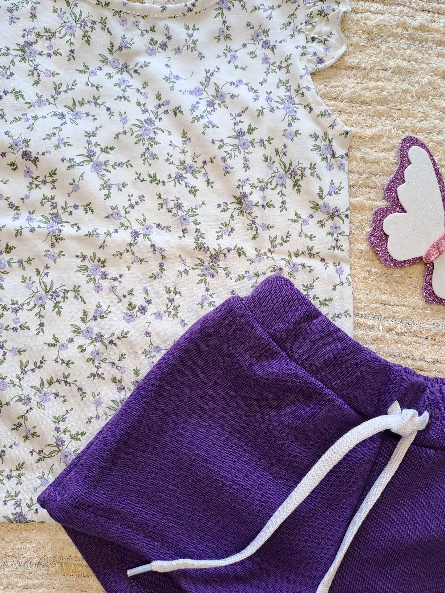 Conjunto Short Camisesta Lila