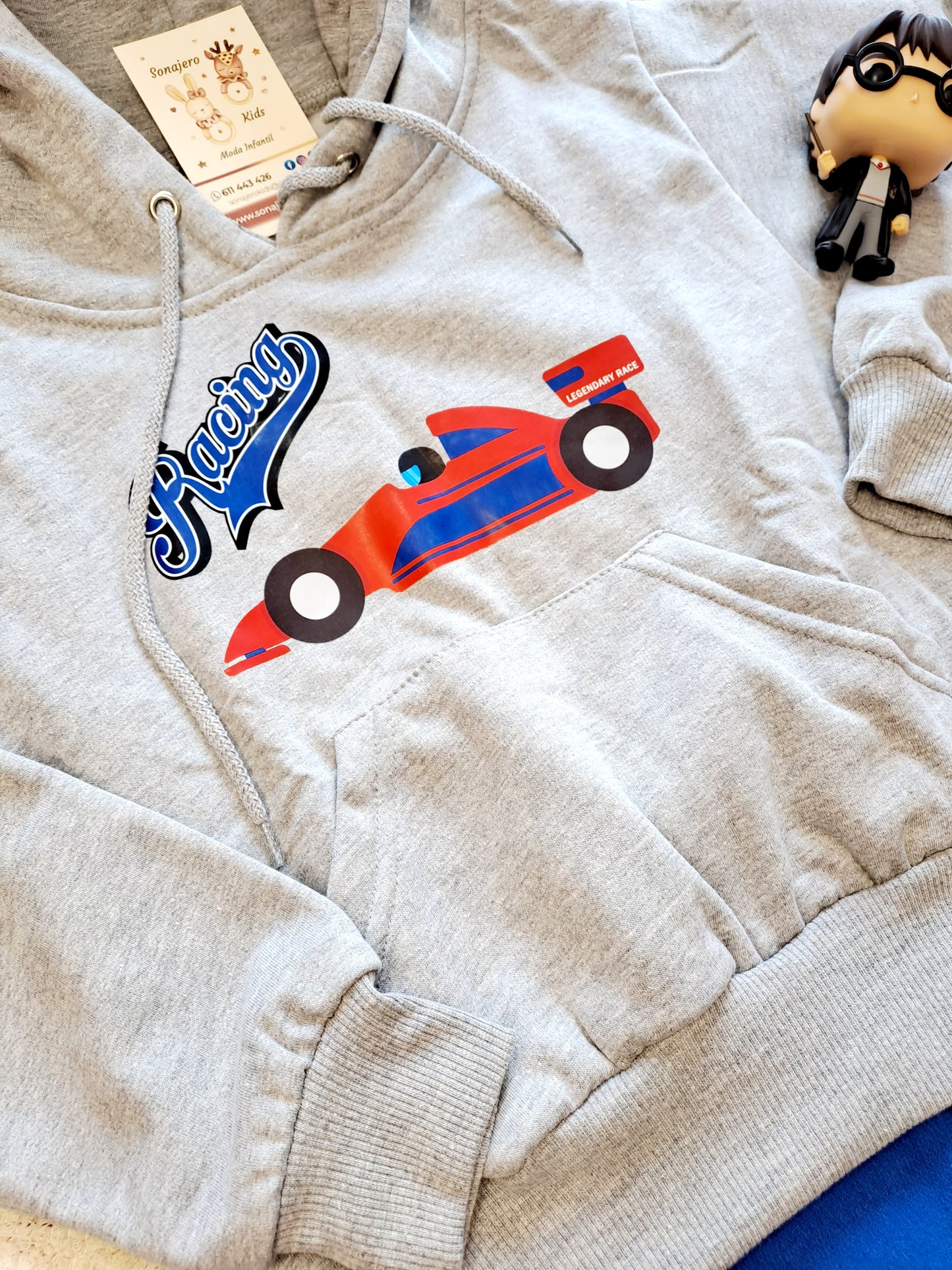 Gris Azulón Coche Carreras