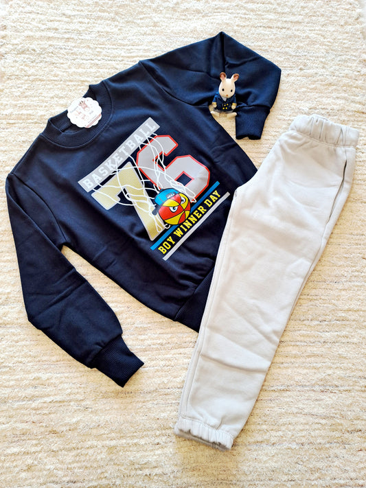 Conjunto Marino Gris Basketball