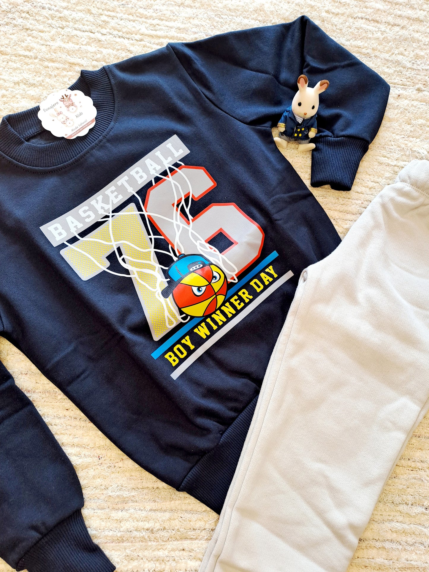 Conjunto Marino Gris Basketball