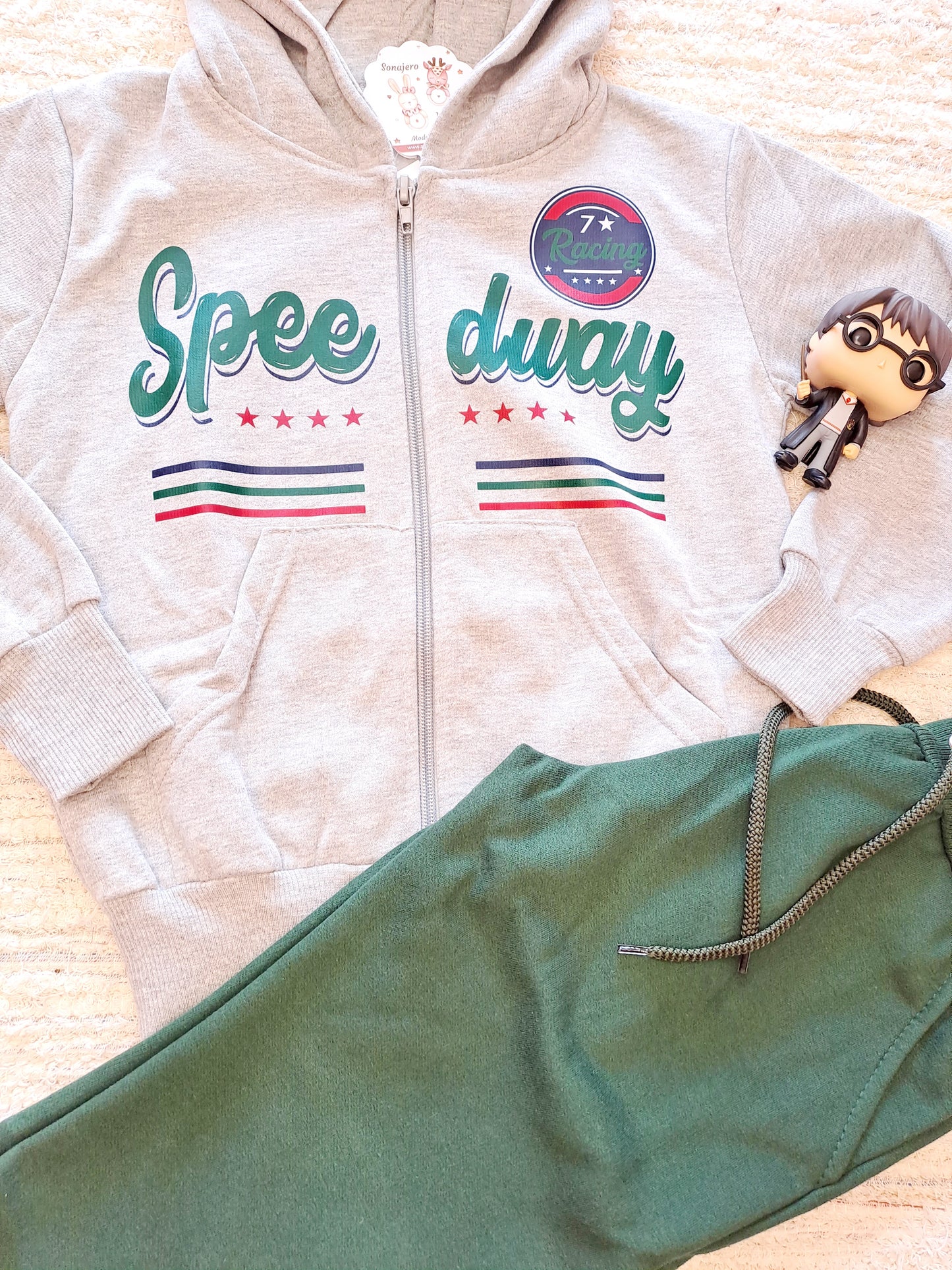 Conjunto Gris Verde Spee Duay