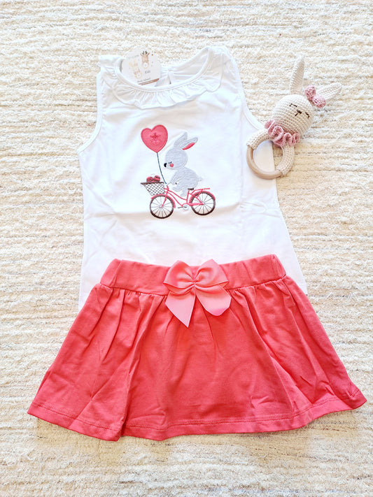 Conjunto Falda Conejo Zanahoria