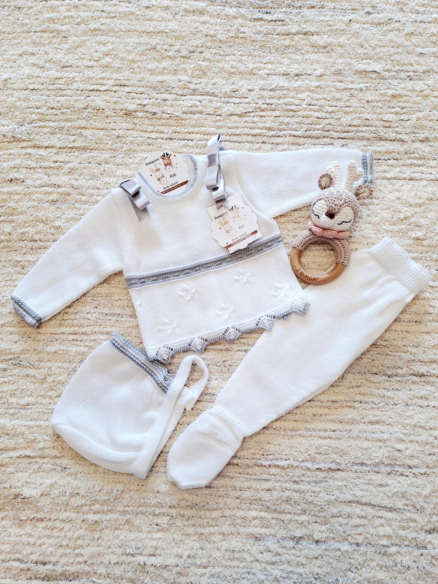 Bebe Hilo 2812 Blanco/gris