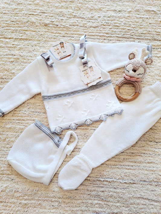 Bebe Hilo 2812 Blanco/gris