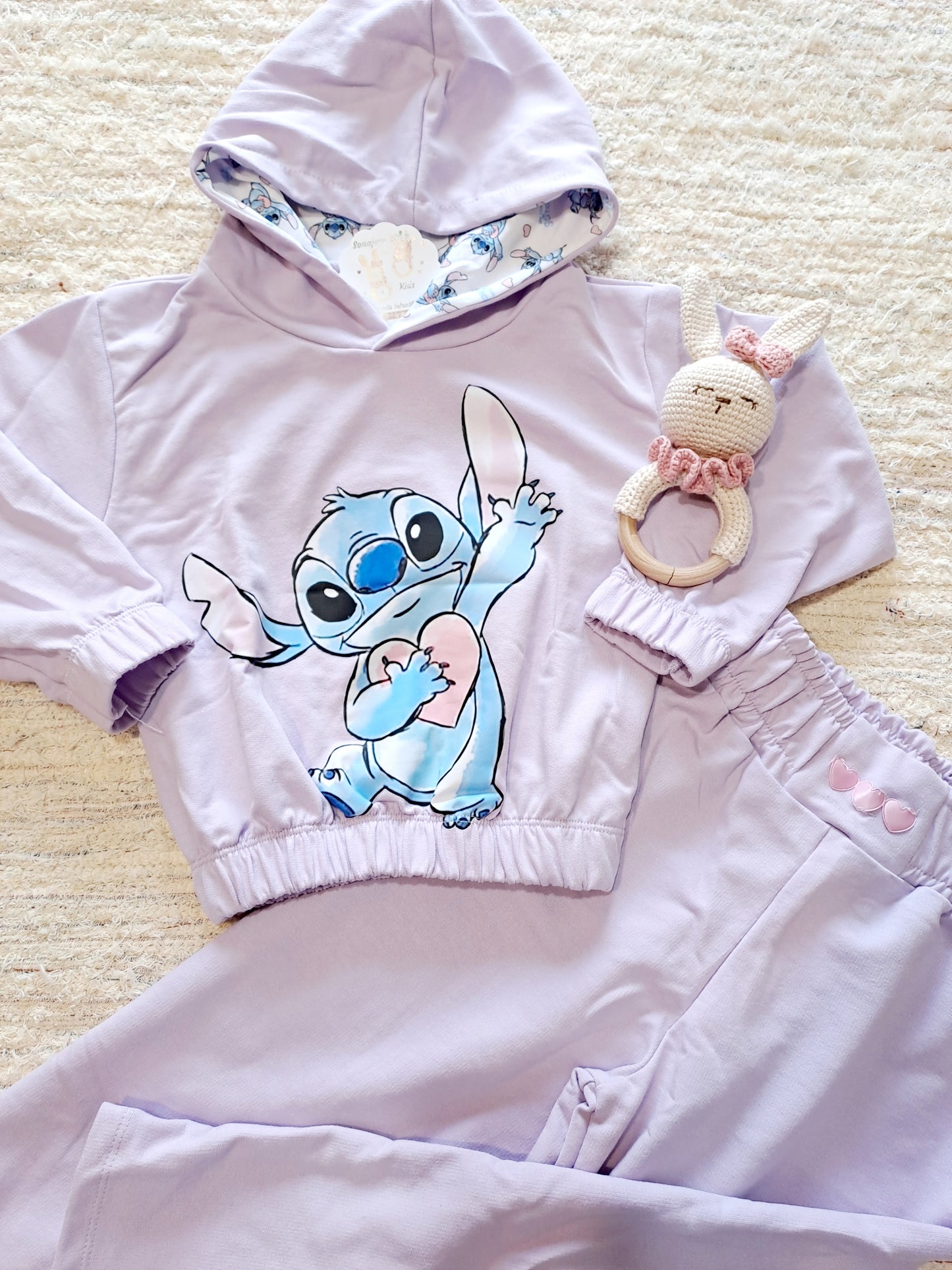 Conjunto Stitch Lila