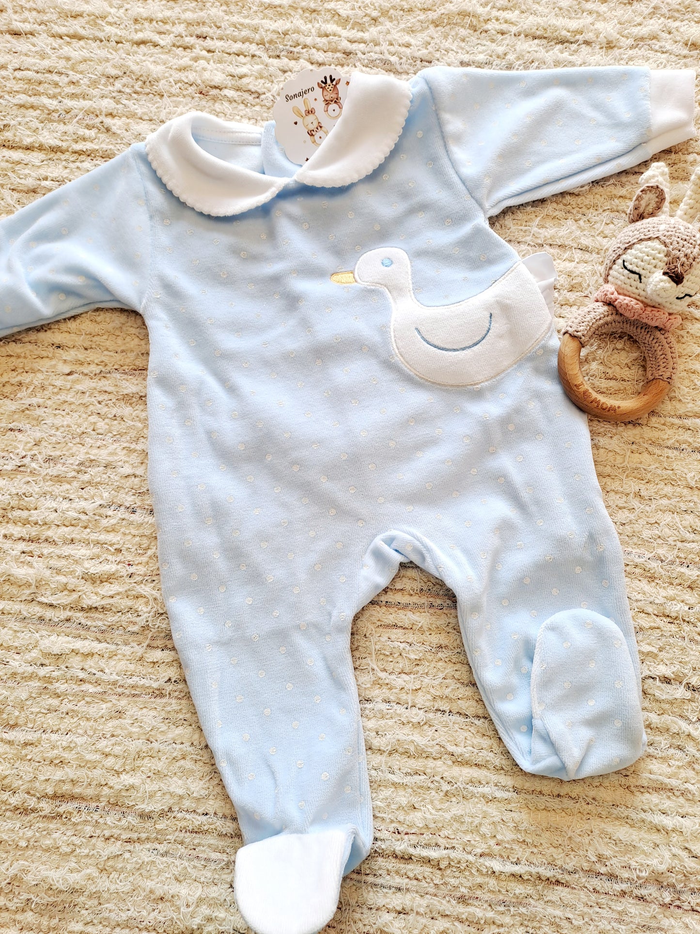 Pijama Patito Celeste
