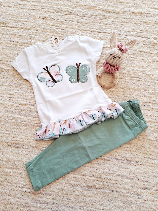 Leggings Mariposas Verde