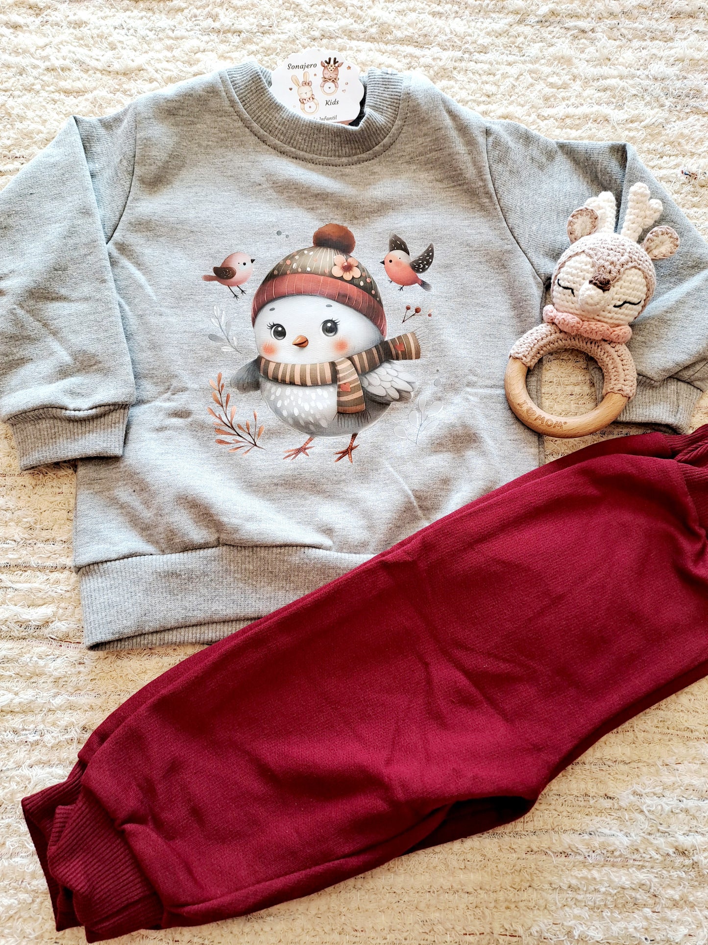 Conjunto Niño Pio Bufanda