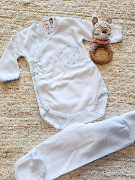 Body Polaina Osito Celeste