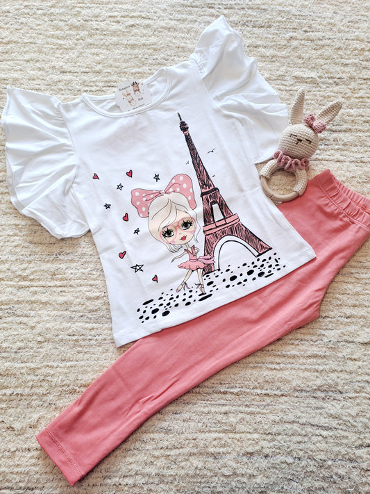 Leggings Eiffel Coral