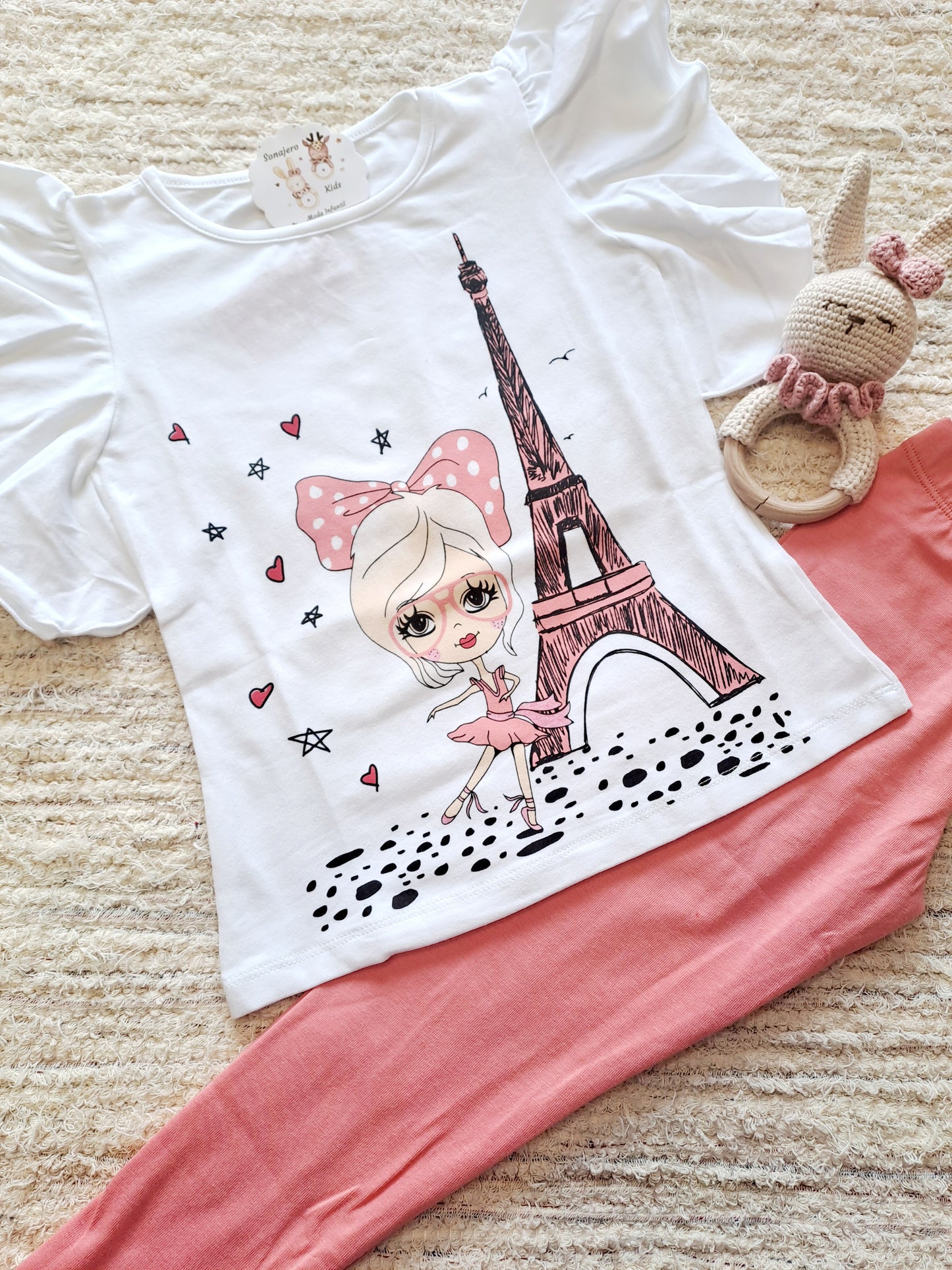 Leggings Eiffel Coral