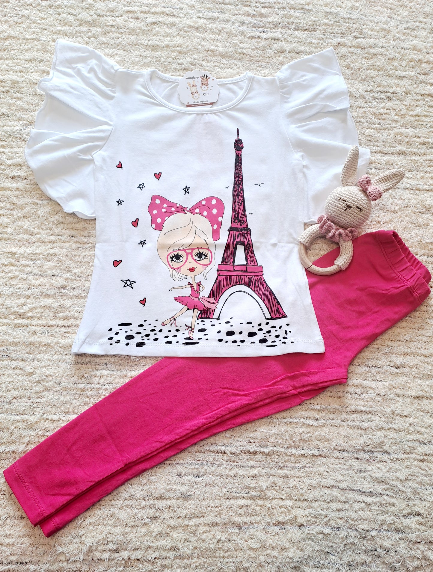 Leggings Eiffel Coral