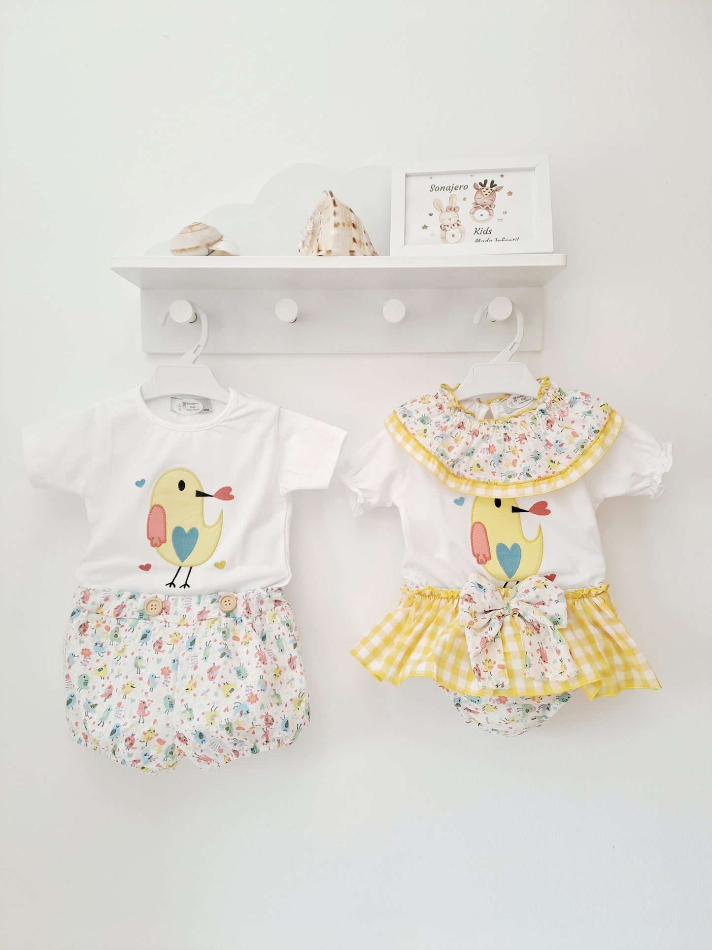 Conjunto Niño Pajarito Corazón