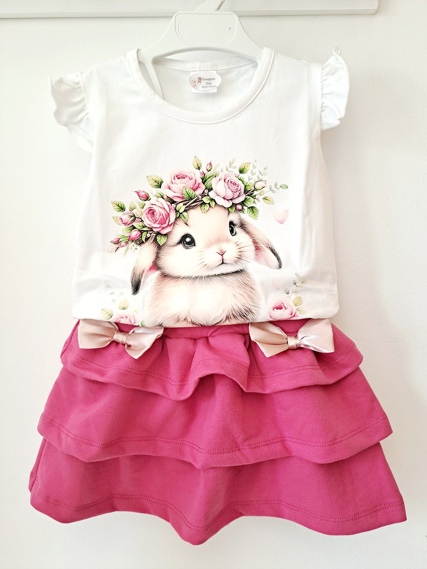 Conjunto Falda Rabbit Flowers