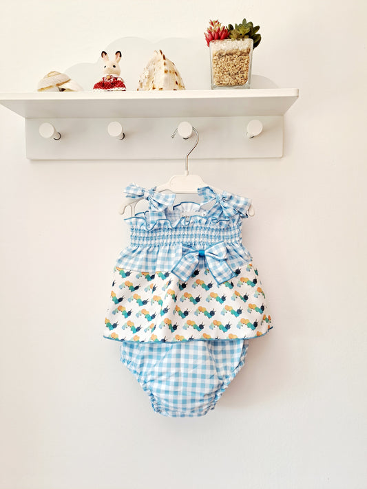 Vestido Gusano Celeste