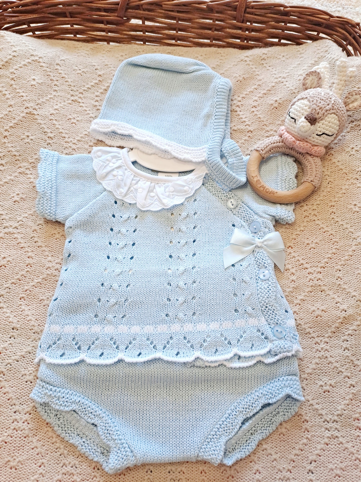 Conjunto Corto Capota Celeste