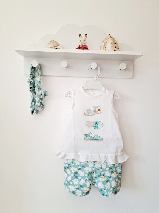 Conjunto Tres Sandalias Verde