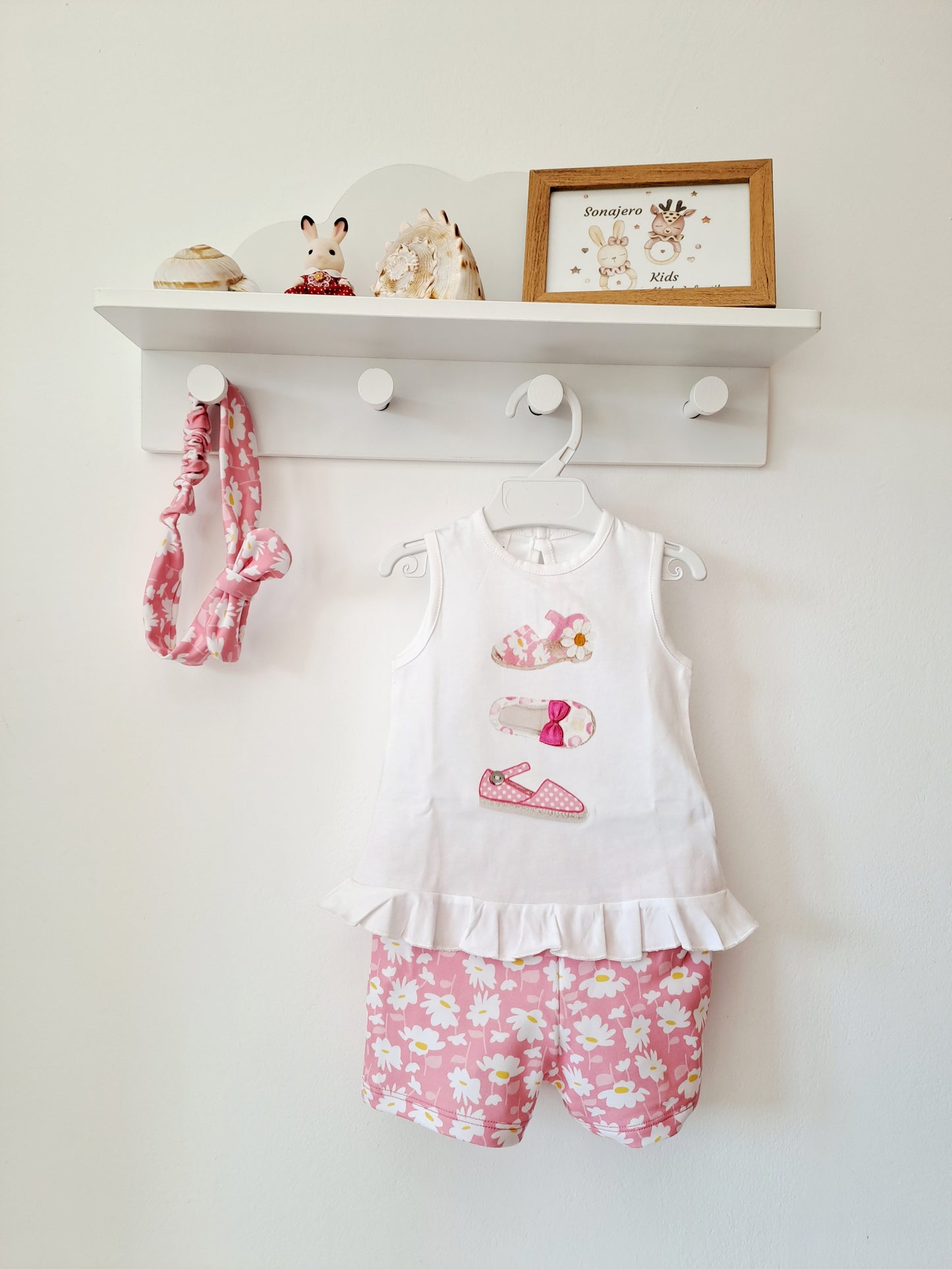 Conjunto Tres Sandalias Rosa