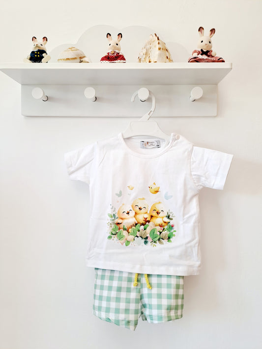 Conjunto Baño Niño Pollitos Pajaritos