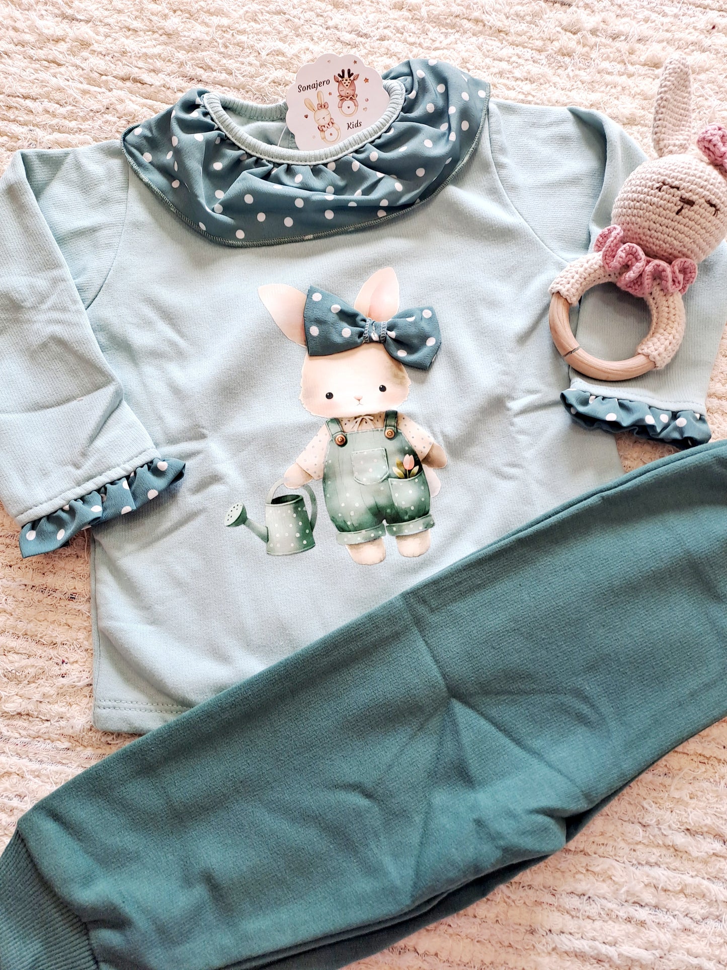 Conjunto Niño Conejo Grajero