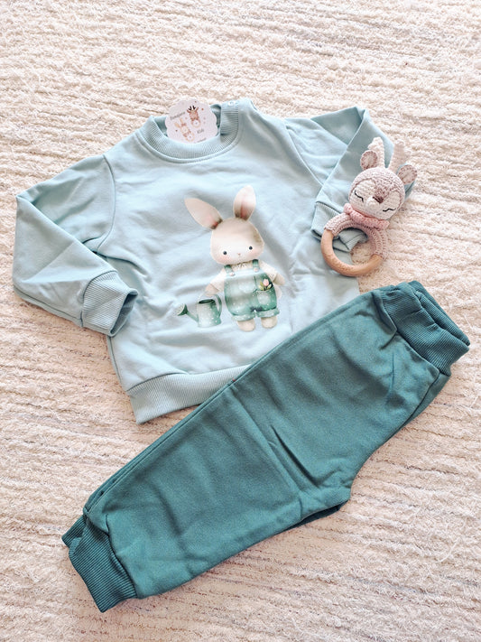 Conjunto Niño Conejo Granjero