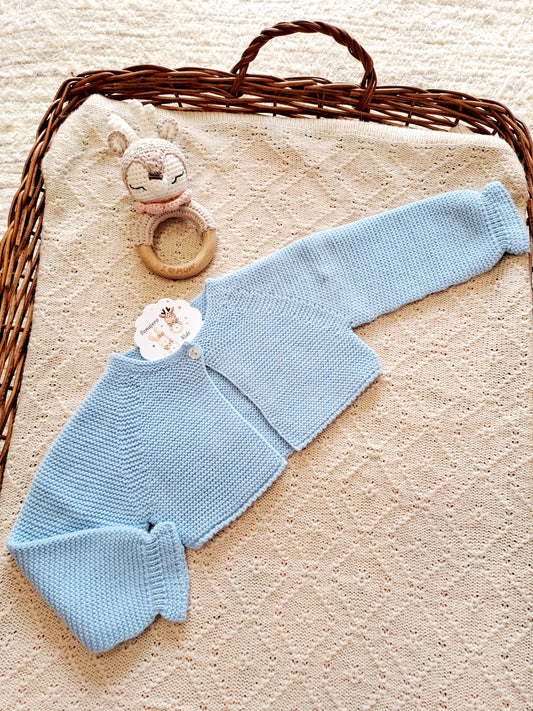 Rebeca Bolero Punto Basic Azulin