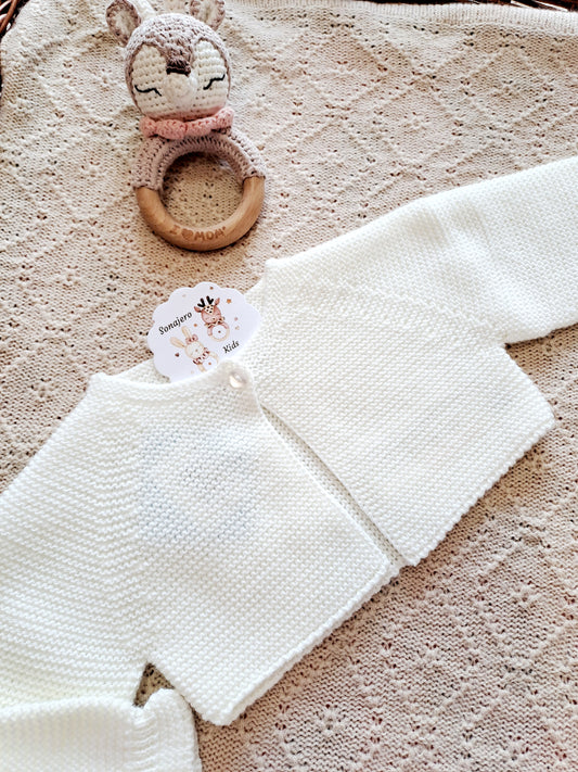 Rebeca Bolero Punto Basic Crema