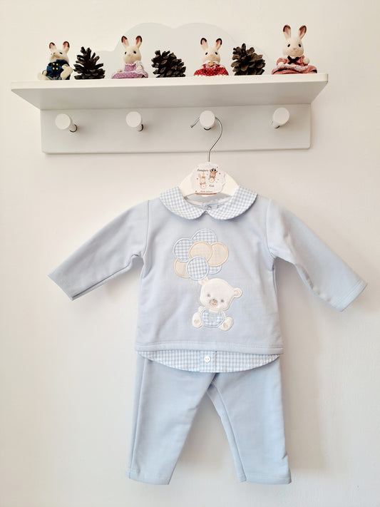 Conjunto Niño Osito Globos