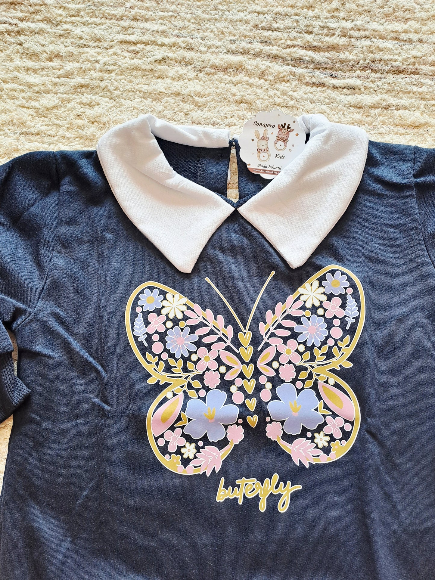 Sudadera Mariposa Marino
