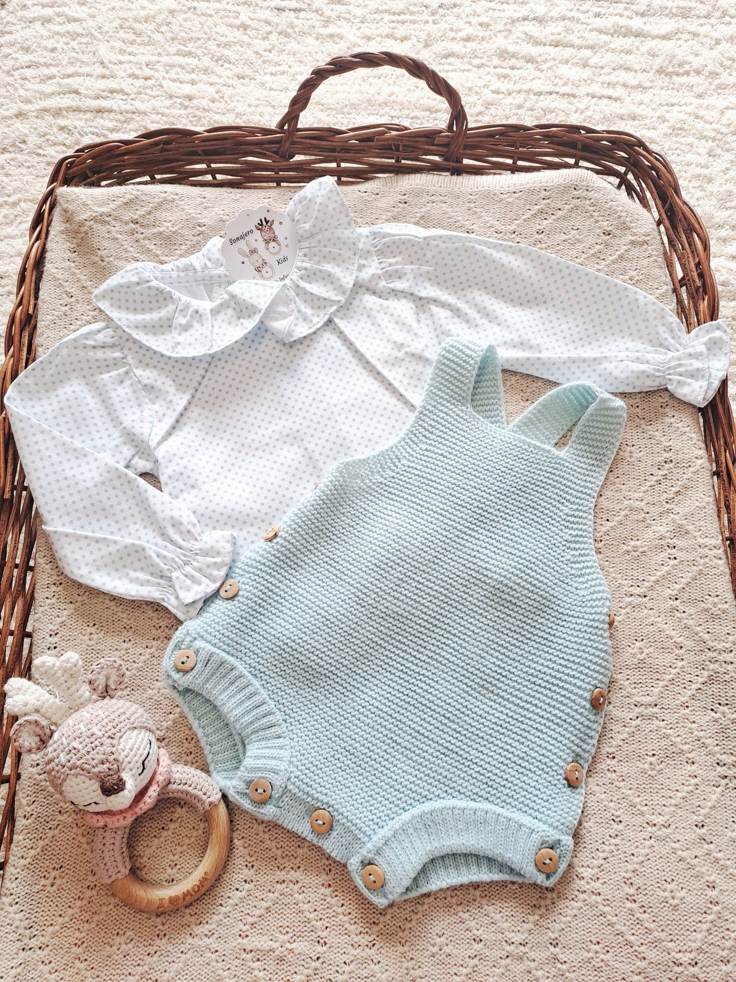Conjunto 3 Piezas Conejito Crochet