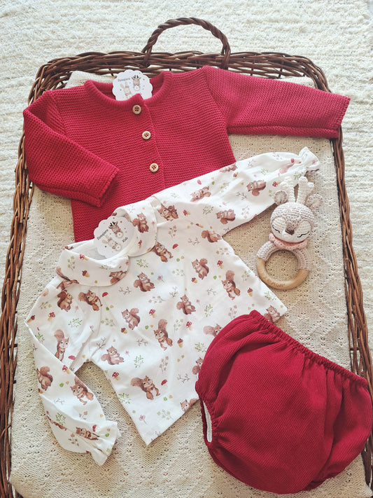 Conjunto Pololo Ardilla 3 Piezas