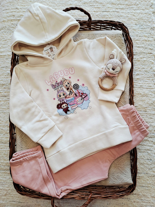 Conjunto Sudadera Labubu Maquillaje