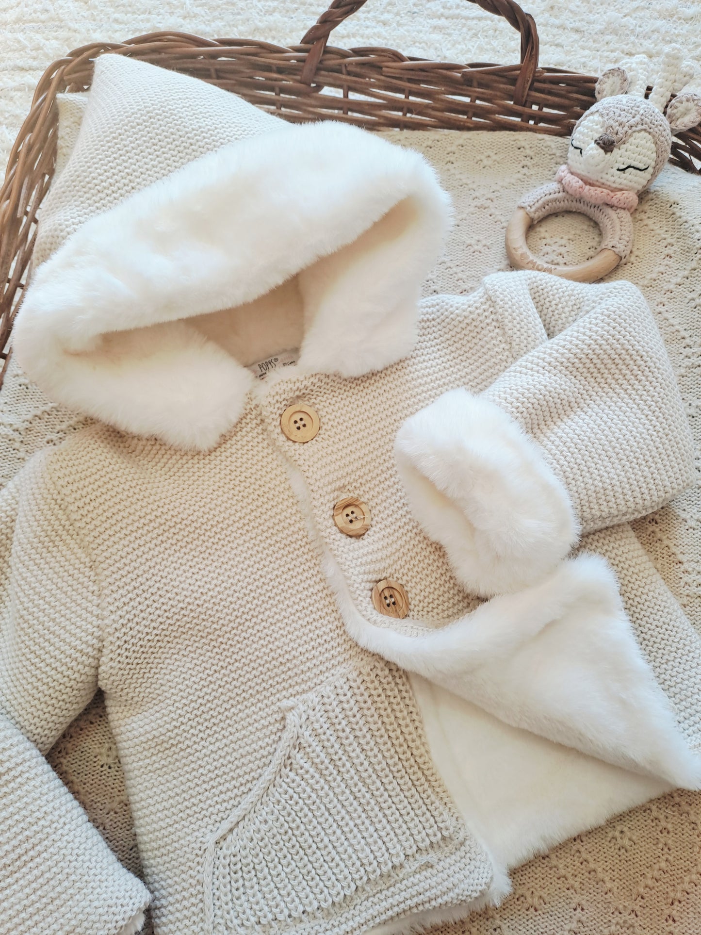 Abrigo Capucha Beige