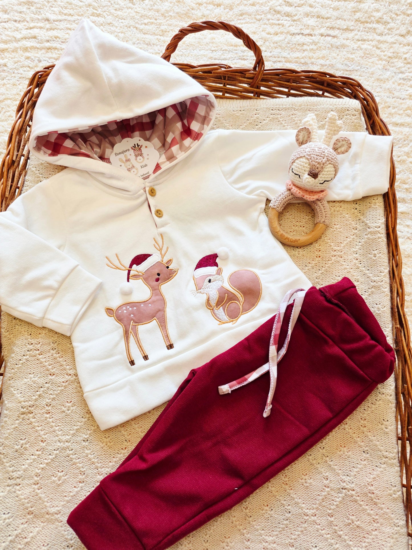 Conjunto Niña Ciervitos Navidad