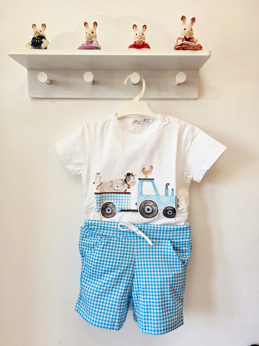 Conjunto Pequeño Granjero Azul