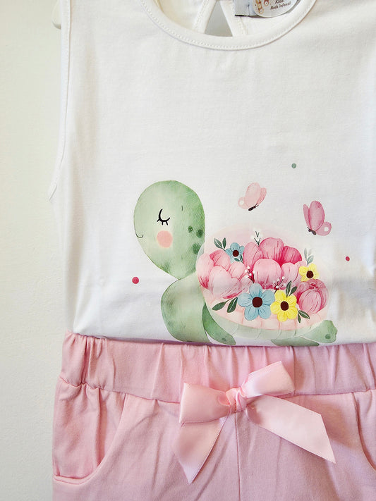 Conjunto Tortuga Floral